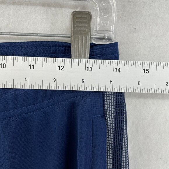 Adidas Track Pants Mens S Blue & White 3-Stripe Primegreen Aeroready Tapered - Picture 3 of 10